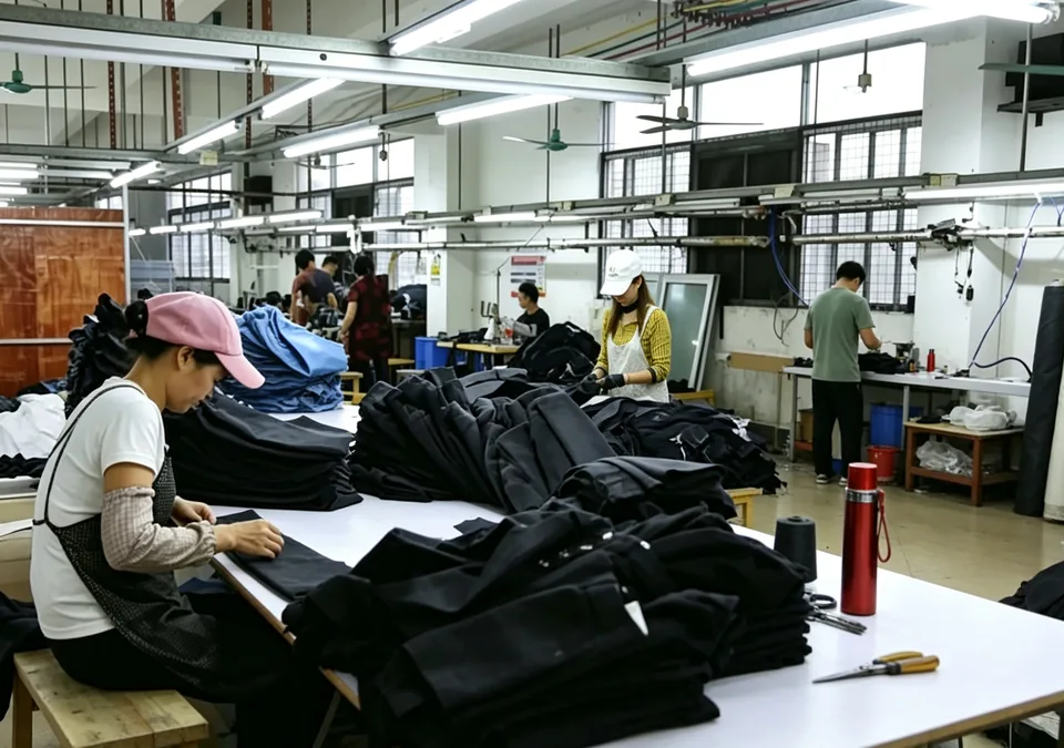 Garment finishing inspection in a production workshop